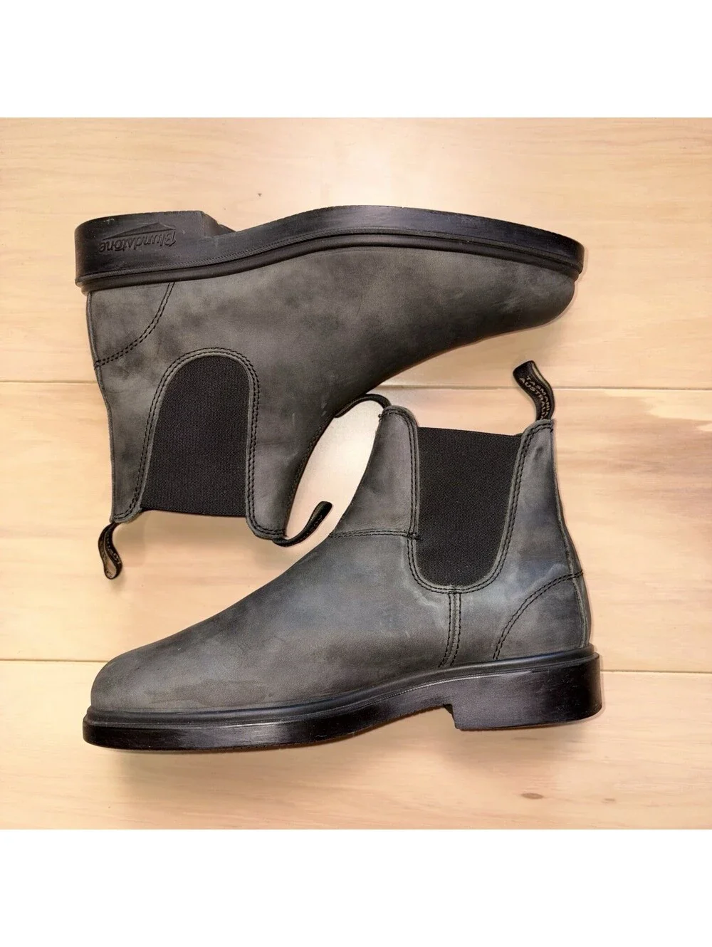 Blundstone Black Leather Slip On Chelsea Work Boots Men’s Size 8